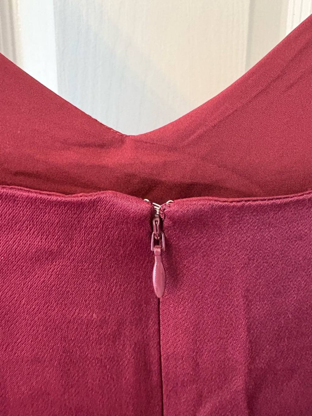Gap Burgundy Lined Slip Midi Dress Size 10 Petite - Picture 7 of 12